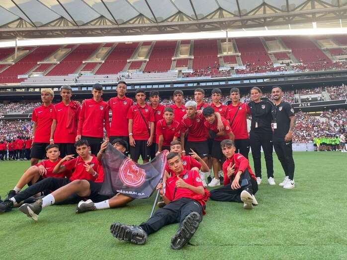 Los tres futbolistas teldenses militan en la AD Huracán / TA